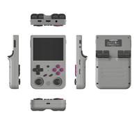 RG353V Console de Jeu Portable, écran IPS de 3.5", 15000+ Jeux rétro avec Système Linux Open Source, Carte TF 64GB, Batterie 3200 mAh(RG353V Grey)