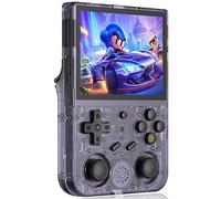 RG353V Jeu portable rétro avec double OS Android 11 et Linux, RG353V avec carte TF 64 Go pré-installée, jeux 4452 prenant en charge 5G WiFi 4.2 Bluetooth combat en ligne, streaming et HDMI