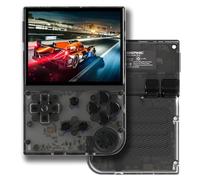 RG35XX + Portable Game Console Linux Système HD Et TV Sortie 3,5 Pouces Écran IPS 64G / 128G / 256G Carte TF 5500 + Jeux Classiques 2600mAh Batterie-Black||256G