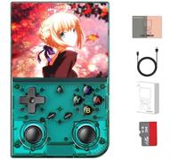 RG35XX Pro Console de Jeu Portable, écran IPS de 3.5", 30 000 Jeux rétro avec Système Linux Open Source, Carte TF 64/256 Go, Batterie 3200 mAh(Green,64)