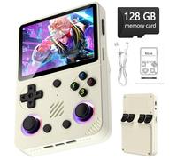 RG36 Pro Portable Game Console Rétro-écran De 3,5 Pouces, 3000mAh Batterie, OS Linux, Soutien 30000 Jeux Classiques, Console De Jeu Portable pour Voyage-White||128G