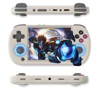 RG40XX H Console de Jeu Portable Console retrogaming 8000+ Jeux 18 Émulateur,WiFi 2,4G/5G&BT4.2 Console Portable Double Emplacement pour Carte,Anneau Lumineux RVB 16 Millions de Couleurs (Gris-128G)