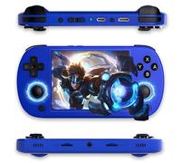 RG40XX H Console de Jeu Portable Console retrogaming 8000+ Jeux 18 Émulateur,WiFi 2,4G/5G&BT4.2 Console Portable Double Emplacement pour Carte,Anneau Lumineux RVB 16 Millions de Couleurs (Bleu-128G)