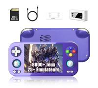 RG476H Console de Jeux Rétro Portative 256Go, Fonction de Support IA, Émulateur Portable Android 13 avec 8000+ Jeux 25+ Émulateurs, Écran 4,7 Pouces LTPS in-Cell, WiFi Bluetooth Sortie TV HD (Indigo)