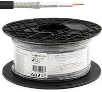 RG58 100m câble coaxial - 50 ohms câble d'antenne pour SMA BNC TNC PL259 UHF FME N mâle - 5mm coax cable extension - CB funk HAM radio WLAN Internet Router 4G 5G 6G GSM - Fabriqué en Italie
