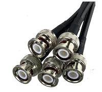 RG58 BNC Male Plug To Crimp Connector RF Pigtail Coax Jumper Cable Wire Terminals 6inch~10FT(4Pcs,2FT (60CM))