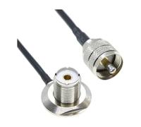 RG58 Cable coaxial à angle droit mâle/femelle prise 50 ohm 5M