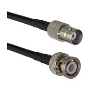 RG58 RG316 BNC à BNC Prise mâle et Prise Femelle connecteur à sertir Queue de Cochon câble de raccordement coaxial bornes de Fil 4 Pouces ~ 10 Pieds(RG58 BNC M to BNC F,10FT (3M))