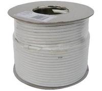 RG6 50 m Webro Câble Coaxial numérique pour antenne et télévision Satellite Blanc