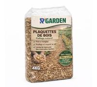 R'Garden Plaquettes de Bois pour Paillage - Copeaux 100% Naturels - Réduit Les Mauvaises Herbes, Conserve l’Humidité, Protège Les Racines - Idéal Jardin, Potager, Massifs et Arbustes (4kg = 0,70m2)