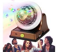 RGB Atmosphere Light - Solar Disco Ball Light with 2 Lighting Modes | Rechargeable LED Party Lamp Multi-Color | Creative Atmosphere Mood Lighting Orb for Garden, Terrace, Patio and Outdoor Wedding