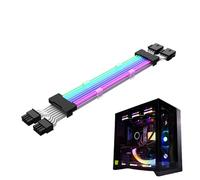 RGB, câbles d'alimentation, Rgb adressable, câble d'extension PC, composants internes pour connecteur de carte mère, amélioration de la lumière LED personnalisable, 1 x 24p ATX, 36,5 cm
