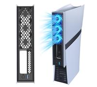 RGB Cooling Fan for Plystation 5 Slim/Pro Console Accessories, External Cooler with Adjustable Speed Console Cooler with RGB Light and USB 3.0 Port