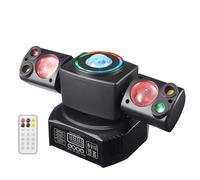 Rgb Disco Party Light, Full-Color Rotating Beam Moving Head, 4-Meter Remote Control Range, 4 Modes, Suitable For Clubs, Performances, And Dance Halls