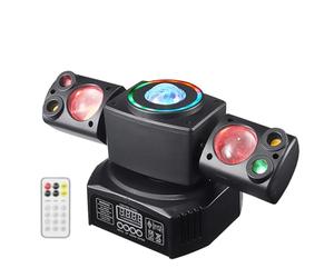 Rgb Disco Party Light, Full-Color Rotating Beam Moving Head, 4-Meter Remote Control Range, 4 Modes, Suitable For Clubs, Performances, And Dance Halls