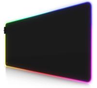 RGB Gaming Mouse Pad XXL-Bright LED Mouse Pad Multicolor 11 Modes-900 x 400 mm-Non-slip Surface for PC and Mac Computer Players-Black.[A33]
