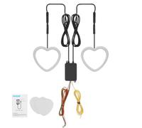 RGB Headlights, LED Heart Car Accessories, Love Shape Fog Light for Vehicle