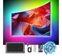 RGB+IC Ruban LED 1m, avec intelligent APP et 2.4G RF Télécommande, Musique Synchroniser, USB LED Intégration IC Éclairage for 40 à 60 pouces TV/PC