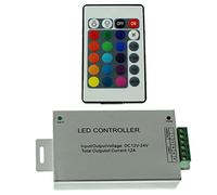 RGB LED 24Key Contrôleur 12...24V 144W 4-Pin; RGB