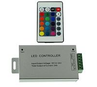 RGB LED 24Key Contrôleur 12...24V 288W 4-Pin; RGB