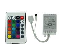 RGB LED 24Key Contrôleur 12V 72W RGB; 4-Pin plug + play