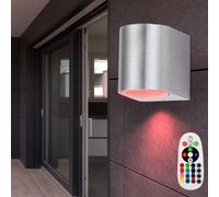 RGB LED Applique Murale Télécommande Variateur Porte Lampe Lxhxp 7x8x9,4 CM