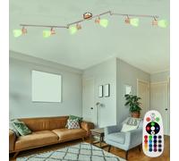 RGB LED Bois Couvrir Lampe Intensité Variable Verre Spot Couloir Mobile