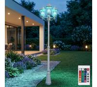 RGB LED Candélabre Télécommande Extérieur sur Pied Lampe Variateur Jardin Chemin