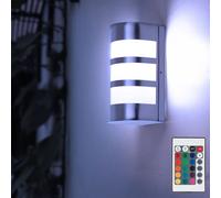 Applique murale design à LED RVB Variateur de lampe de façade à changement de couleur de 7 watts