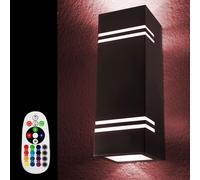 RGB LED Extérieur Maison Mur Lampe Haut Bas Spot Projecteur Changement Jardin