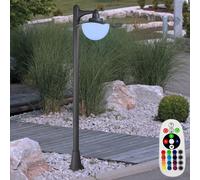 RGB LED Extérieur sur Pied Lampe Télécommande Jardin Lanterne Cour Stand Dimmbar
