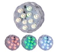 RGB LED Extérieur Télécommande Eau Piscine Eclairage Jardin Déco Couleur Changement Lampe Puck