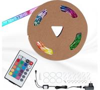 Briloner Leuchten - 3m Bande LED extérieure, LED Strip incl. télécommande, dimmable, plastique, 14.4 W, blanc, 300 x 1 x 0.3 cm, 2035-090