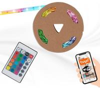 RGB LED Flexband 5 mètres BRILONER LEUCHTEN BENDO S, 0,1 W, IP20, blanc, plastique, dimmable,WiFi, 500 x 1 x 0,3 cm
