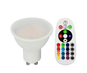 RGB LED GU10 290 lumens Ampoule 3.5 Watt Changement de couleur Dimmable Télécommande Vtac 2778