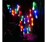 RGB LED Guirlande Lumineuse Solaire Pointe Lampe Multicolore Terrasse 20x Goutte