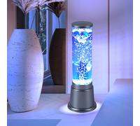 Lampe de table sur pied LED RVB Pilier de couleur de la lumière changeante Décoration Poisson Lights Direct