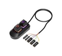 RGB LED Lumières Ordinateur de Bureau Commutateur PC Carte Mère Externe Démarrage Marche/Arrêt et Bouton de Réinitialisation Câble D'Extension A