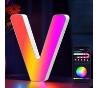 RGB LED Marquee Letter Lights, Light Up Letters Glitter Alphabet Letter Sign Batterie alimentée pour la lumière de nuit Fête d'anniversaire Filles de mariage Cadeaux Bar de la maison Décoration de