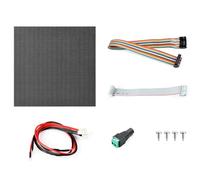RGB LED Matrix Panel 64x64 P2 2mm Pitch (GOB), HUB75 Dual Headers Chainable, 4096 RGB LEDs Full Color Adjustable Brightness, 128x128mm Module, for Raspberry Pi/Pico, Compatible with Arduino/ESP32