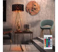 Projecteur de plafond noir or REMOTE CONTROL Lampe sur pied DIMMABLE dans un ensemble comprenant des lampes LED RGB
