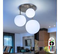 RGB LED Verre Luminaire de Plafond Ess Chambre Télécommande Bille Hang Modulable