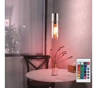 RGB LED Verre Suspendu Couvrir Lampe Variateur Télécommande Ess de Chambre Fumée