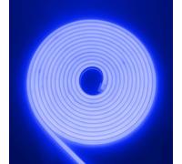 RGB Neon Ruban LED, 220V 288 LEDs/M, Etanche ip65 COB Flexible Étanche Découpable Silicone Bandeau Lumineuse Led pour Intérieur/Extérieur DIY Décoration,bleu,3M