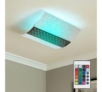 Plafonnier télécommande spot en verre éclairage de couloir dimmable dans un ensemble comprenant des ampoules RGB-LED