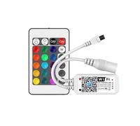 RGB RGBW Monochrome LED de contrôle IR 24 Touches 44 Touches télécommande Gradation 5050 WS2811 WS2812B Pixel Bande Lumineuse LED(24key IR RGBW)