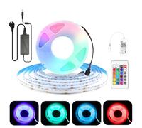 RGB Ruban LED COB 24V 5M, dimmable 576LEDs/M COB WIFI Bande Led, Contrôle App, Changement de couleur, pour Chambre Cuisine DIY Décoration, Compatible avec Alexa, Google home