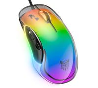 RGB Souris de Jeu Filaire Ultra-Légère 85 g, Programmable, 12800 DPI, 7 Boutons, CW925, Noir