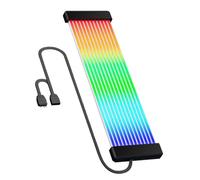 Rgb Strip Lights - 24 Pin 108 Bead Cable Cover, Kit d'éclairage PC adressable, Accents Piece Chassis | Mise à niveau de l'éclairage personnalisée pour la salle de jeux de bureau d'ordinateur de carte