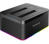 RGB USB 3.0 USB-C Station d¿Accueil, avec la Fonction de Clone Hors-Ligne, pour HDDs et SSDs 2,5 et 3,5 Pouces, Double Baie 2 x 20 to, UASP Soutenu, SA02003C¿